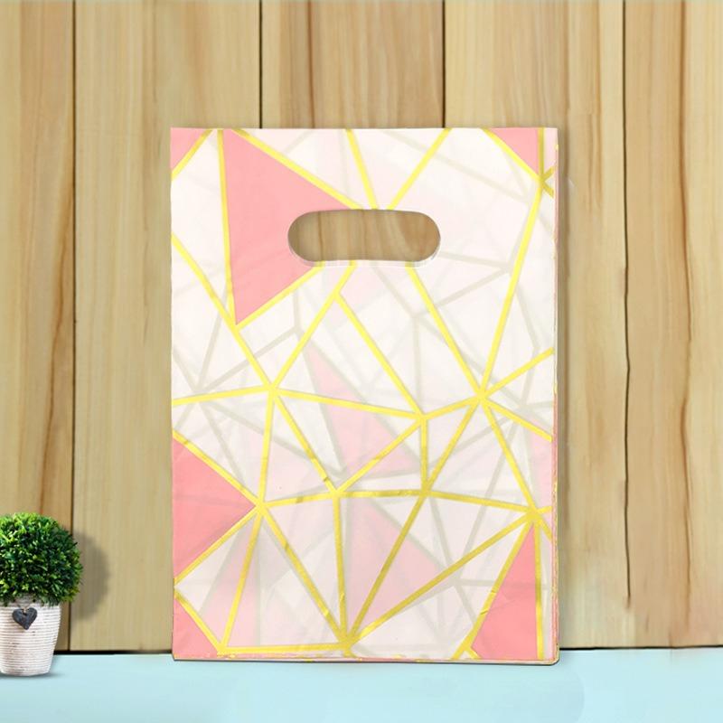 Various Styles Colorful Printed Pattern Accessory Bags Cute Cartoon Plastic Bag T-shirt Socks Facial Mask Cosmetics Magazine Packaging Sack Handbag
