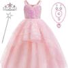 Halloween Magic Wicked Witch Glinda Cosplay Dress - Princess Style for Girls