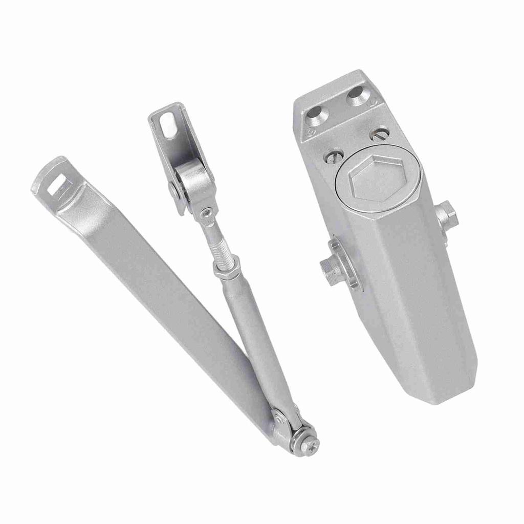 Einstellbarer hydraulischer zweistufiger Türschließer für einseitiges Öffnen