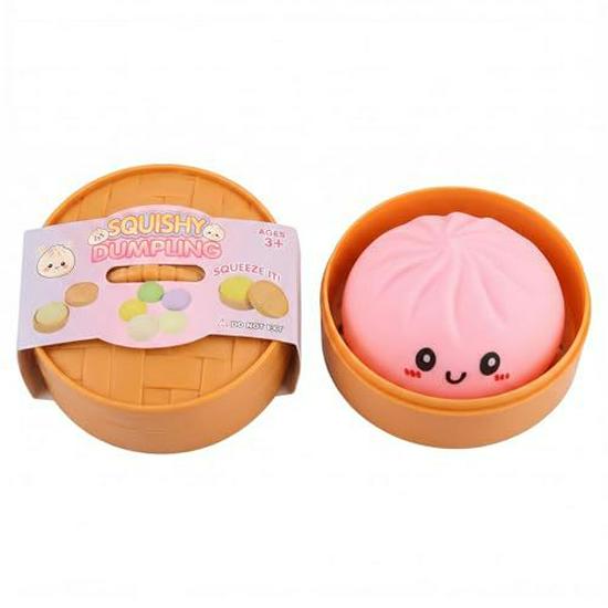 Colorful Emoji Baozi Stress Relief Toy - Cute Squeeze Steamer Basket for Decompression