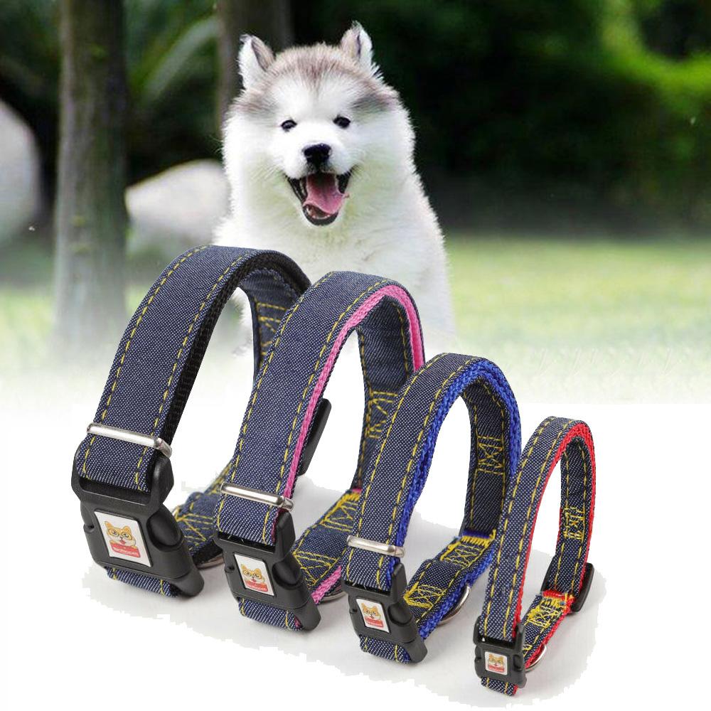 Double Adjustable Outdoor Thickened For Small Dog Necklace Pet Supplies Dog Collar Neck Strap