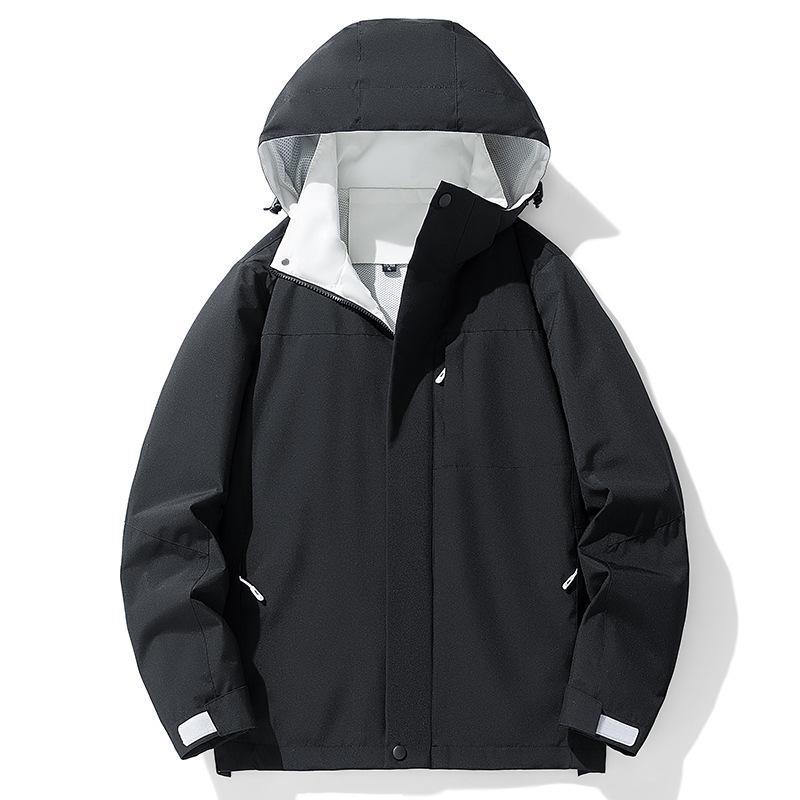 New Hat-removable Jacket for Men's Jacket Casual Windproof Jacket for Young and Middle-aged Men's Thin Jacket