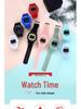 Korean Style Square Sports Watch for Students - Jelly Color, 50M Waterproof, Fashionable Design