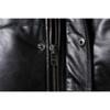 Chinese Size Thick Men Leather Jacket Hood Warm Down Coat Winter Long Down Jackets Genuine Cow Leather Coats Mens Clothing