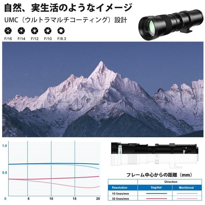 Lightdow EF/EF-S Lens for Canon 420-800mm f/8.3-16 Black