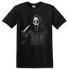 Horror Masked Slasher Knife Gothic Halftone Halloween T Shirt Spooky Movie Tee
