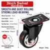 Heavy Duty Caster Wheels With Brake Roller Wheels Durable Chair Wheels