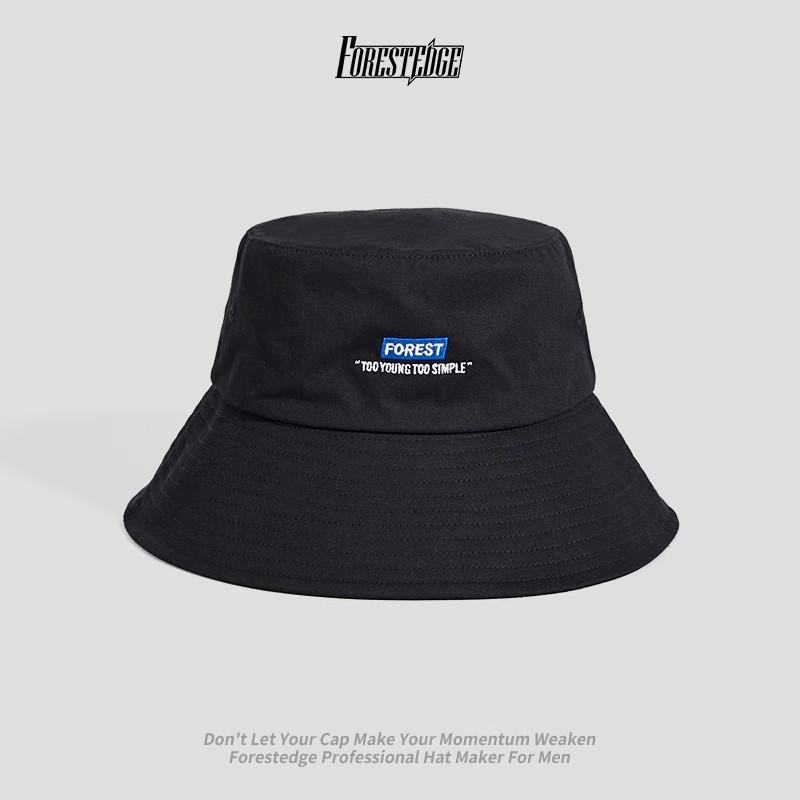 Mens Wide Brim UV Protection Bucket Hat Cotton Breathable Sun Outdoor Travel