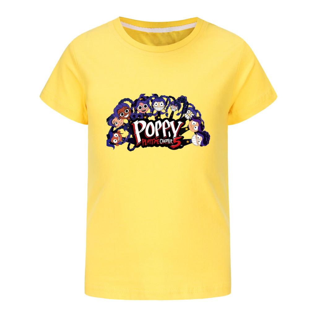5633 Candy Color Kids Girls Lily Lovebraids Print T-Shirt 100cm жёлтый
