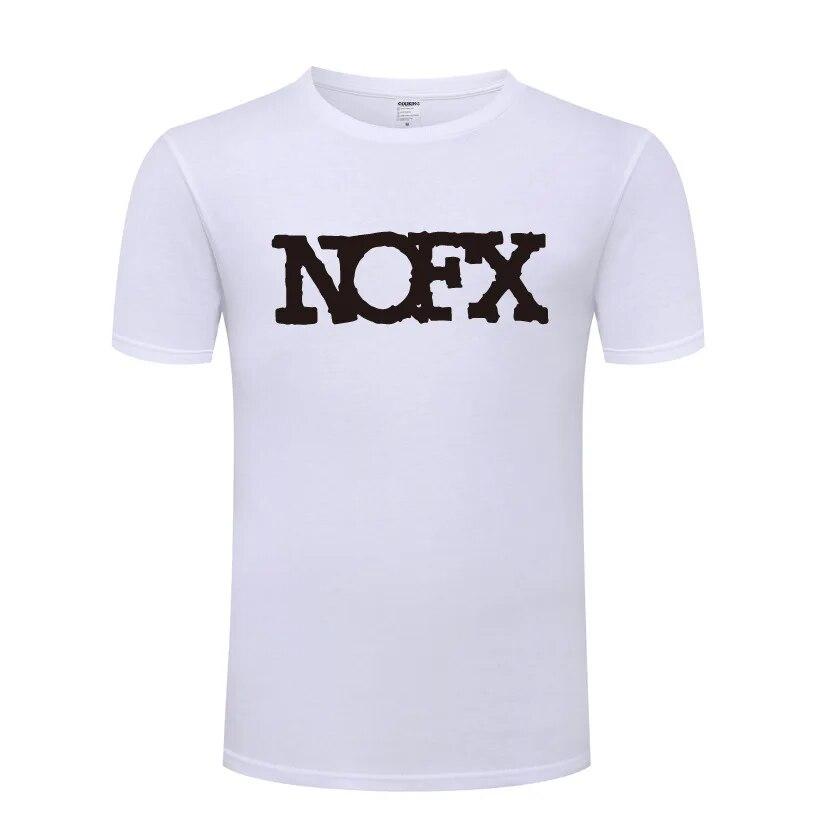 Hudba Punk Rock Trička NOFX Unisex Hip Hop Krátký rukáv O Výstřih Bavlněné Unisex tričko Cool Funny Streetwear Top Tričko Velká velikost Léto
