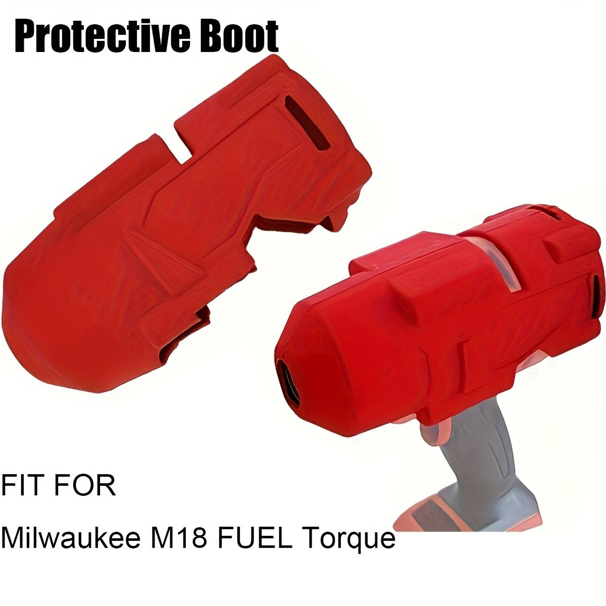 M18 Protective Boot 49-16-2767 High Torque Impact Wrench Boot, Compatible with Milwaukee M18 FUEL 1/2 High Torque Impact rosso