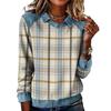 Damenmode Ausgestelltes Langarm Denim Patchwork Sweatshirt Mit Aufdruck Lässiger Pullover Top