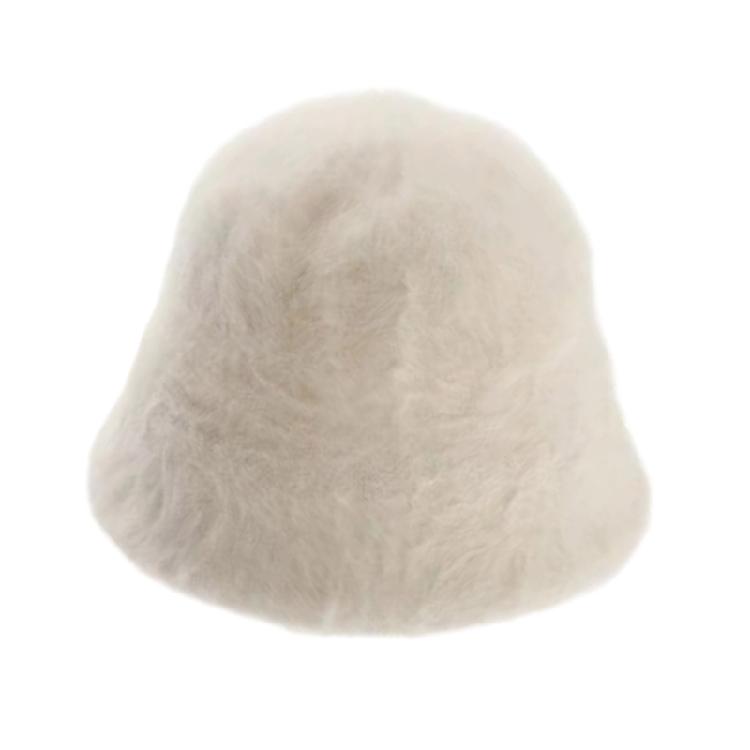 Warm Furry Plush Fisherman Hat for Women Girl Autumn Breathable Solid Color Bucket Hat for Winter Activity Headwear