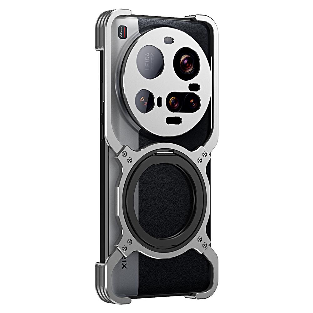 For Xiaomi 15 Ultra Case Kickstand Metal Bumper Magnetic Phone Cover