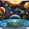 Wandteppich des Universums und des Planeten Erde