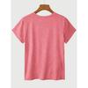 Macaron color scheme inspirational text print for education practitioners T Shirt| Teacher's Commuting Gentle Casual Loose Round Neck Top|Vintage