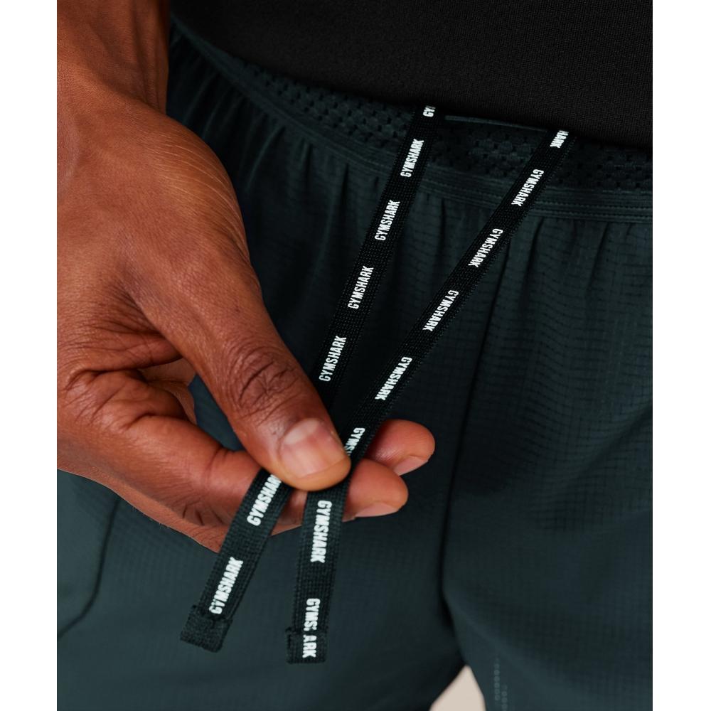 Gymshark Running 4  2in1 Shorts Deep Petrol Blue A3b9p Udrl