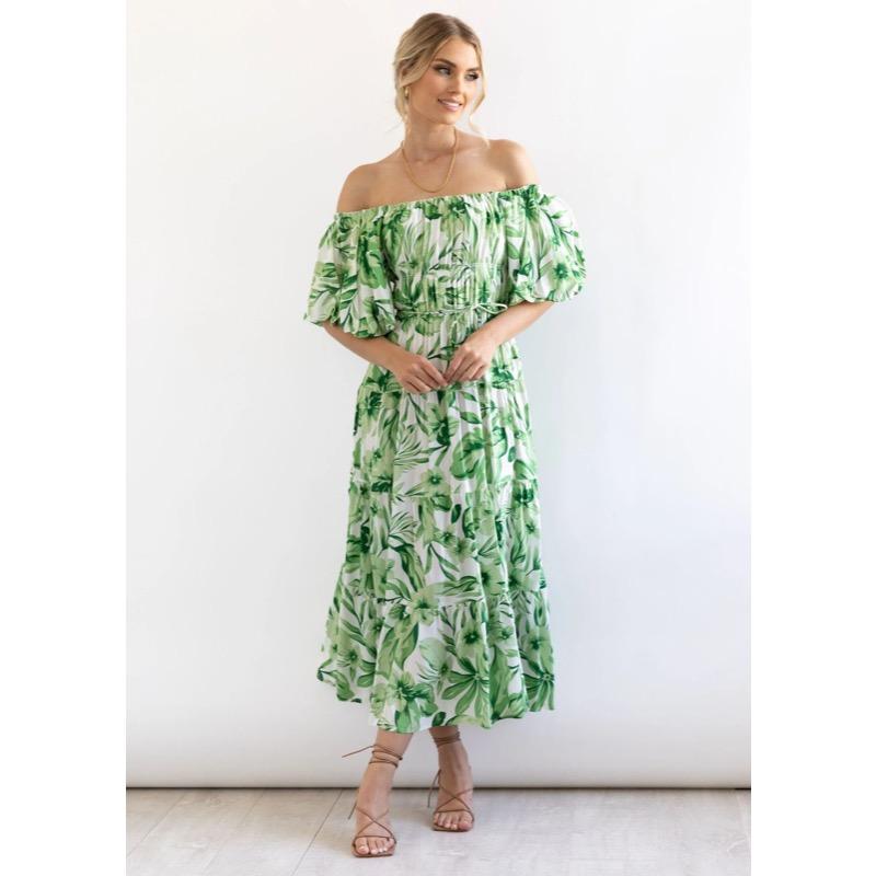 Bubble Sleeve Dress for Women
