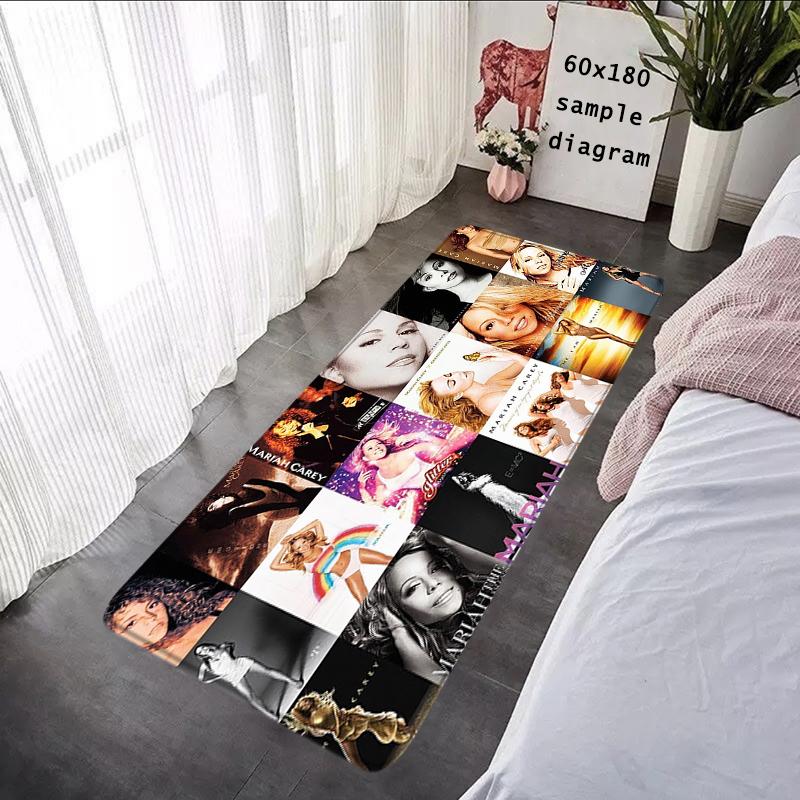 Floor Mat Non-slip Foot Rug for Entryway M-Mariah Carey Hallway Carpet Kitchen Water Adsorbed Rugs Soft Bedside Mats Home Decor