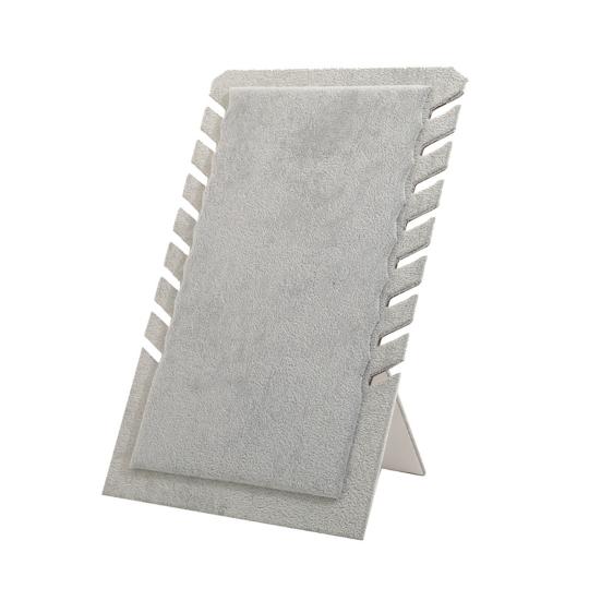 

Стойка для демонстрации ожерелий Выставочный стенд для ювелирного магазина Предотвращает появление царапин на ожерелье светло-серый