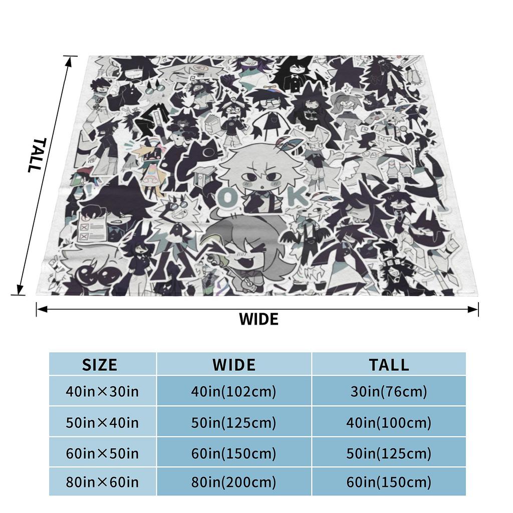 Fundamental Paper Education Doodle Blanket Velvet Cartoon Game Breathable Lightweight Thin Throw Blanket Outdoor Plush Quilt