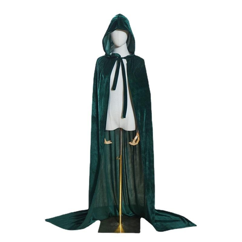 Halloween Cloaks Capes Women Men Halloween Costume Cloak Long Hooded Performance Costume For Adult Cosplay Party Supplies