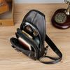 Genuine Leather Men's Chest Bag, Casual and Fashionable Crossbody Single-shoulder Bag, Durable Backpack