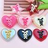 1PC Keychain Initial Pendant For Bags Backpacks Key Accessory Bowknot Creative Plastic Portable Heart Gift Colourful Lightweight