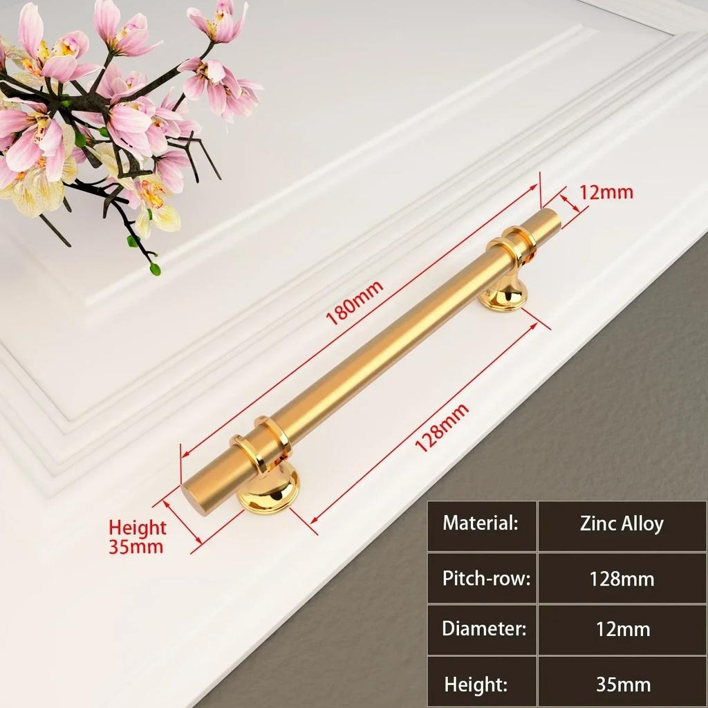 Handles Drawer Cabinet Furniture Kitchen Handles for Cabinet Knob Door Drawer Furniture Kitchen Knob Modern Simple  Silver Black