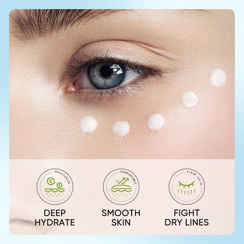 Sadoer Aloe Vera Augencreme Anti-Falten Dunkle Ringe Tränensäcke Feuchtigkeitsspendend Straffend Glättend Augen Schönheit Hautpflege Kosmetik