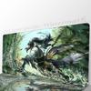 Qiuyuan Anime W-wuthering Waves Tappetino per Mouse Antiscivolo Adatto per Computer da Ufficio Laptop Tappetini da Scrivania per E-sport Tastiera XXL