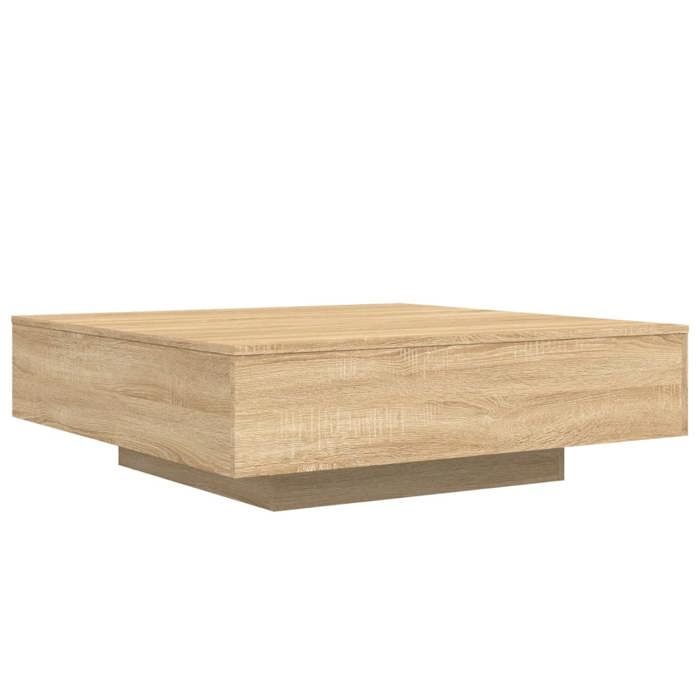 VidaXL Table basse chêne sonoma 100x100x31 cm bois d'ingénierie 836597