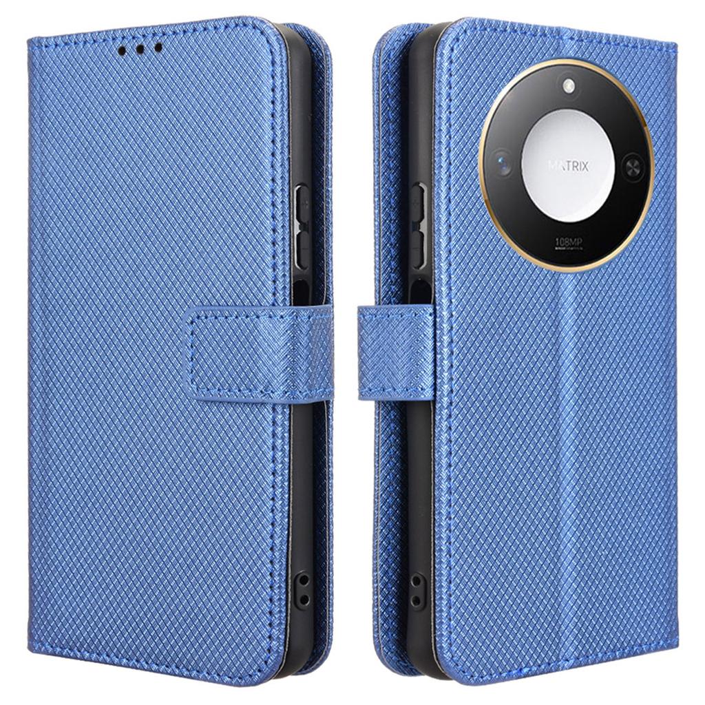 For Honor X60 5G/X9c Smart 5G Case PU Leather Diamond Texture Wallet Phone Cover