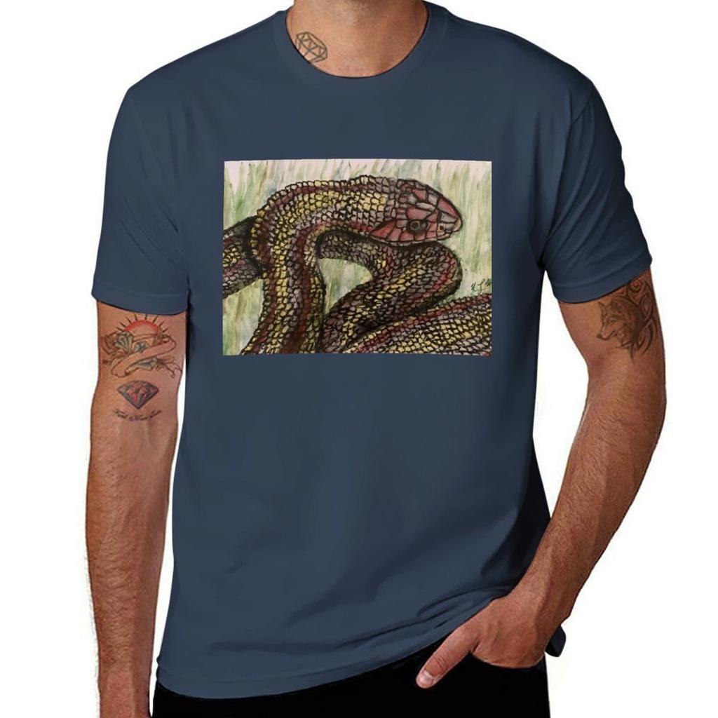 Garter Snake TShirt Lightweight Basic Short Sleeve Shirt