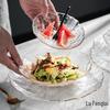 Nordic Gold Rim Glass Serving Plates, 14cm (Set of 2)