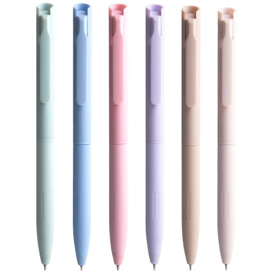 

6 шт. Цветные гелевые ручки Нескользящий удобный захват Тонкий стержень Быстросохнущие Не размазывающиеся Плавное письмо 0,5 мм Для заметок Выдвижные гелевые разноцветный