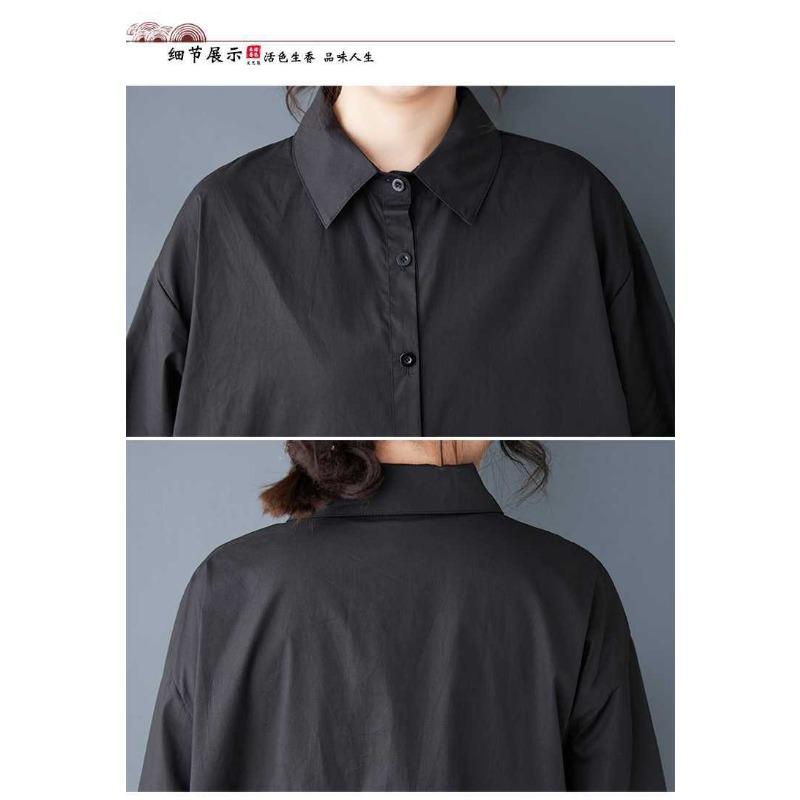 Loose Large Size Printed Splicing Casual Simple Sweetheart Long Sleeve Dresses