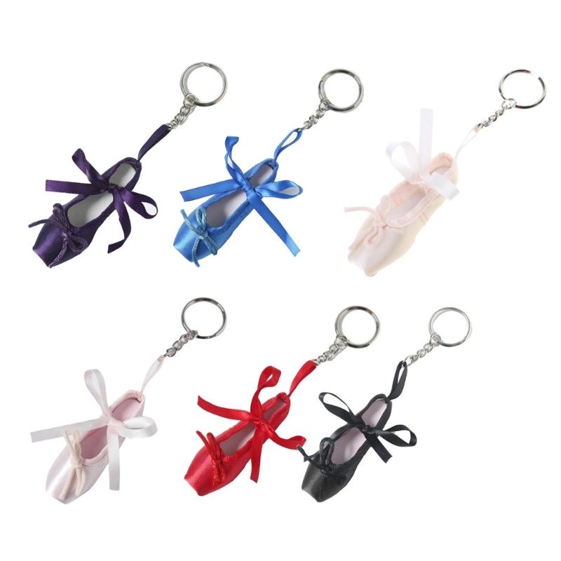 Lovely Ballet Shoe Keyring Stylish Pendant Keychains Ballet Shoe Keyrings Backpack Pendants Gift for Fashion Enthusiasts