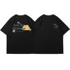 2026 Korean Outdoor Camping Printed Short Sleeve Unisexs Casual Unisexs Five Sleeve Trend Brand Japanese Loose Tshirt Half Sleeve