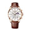 LIGE Casual Mens Watches Business Man Watch Luxury Luminous Chronograph Date Waterproof Wristwatch Quartz Watches Leather Clock