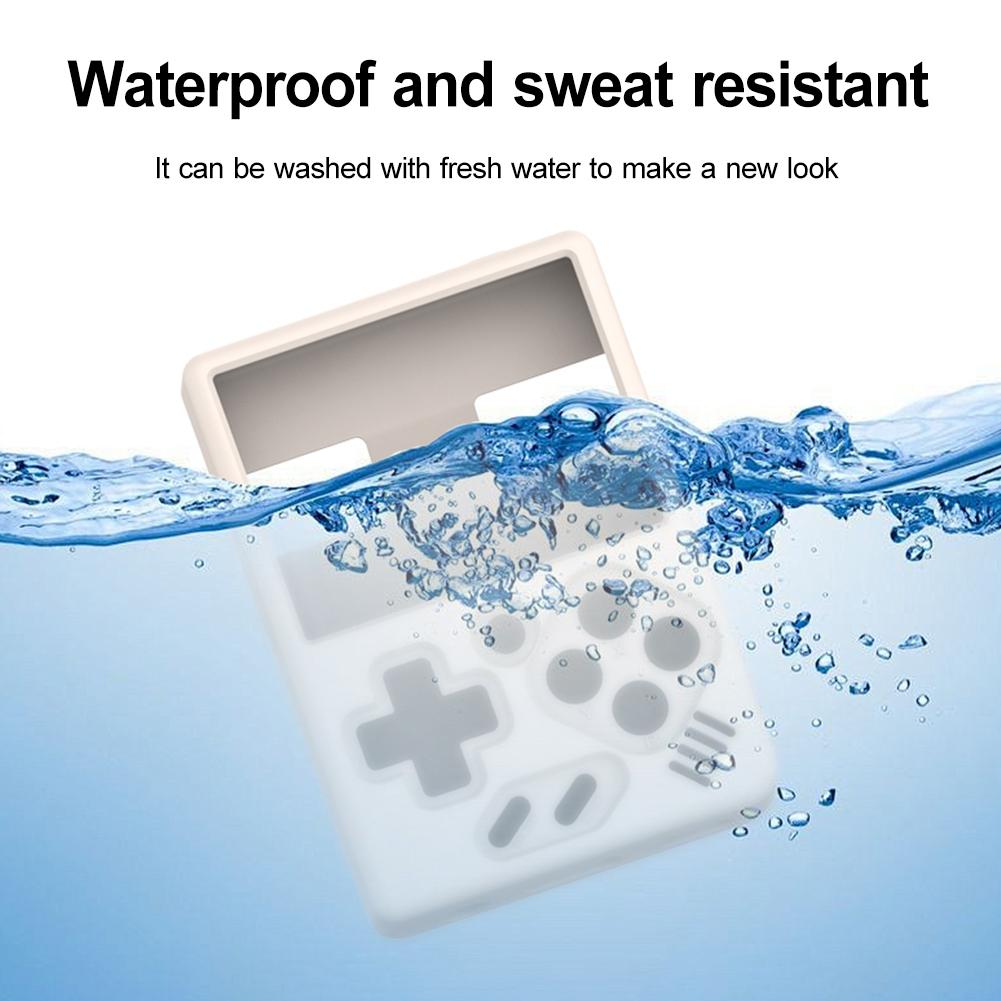 Silicone Shockproof Protective Cover with Lanyard Protector Shell Sleeve Soft Skin Cover Case for MIYOO Mini V4 Game Accessories