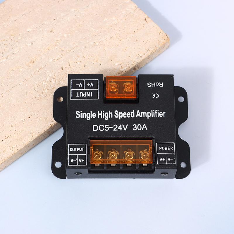 Led 30A/Ch 360W Dc5-24V Ip20 Single Color High Speed Alplifier Led Single Color Amplifier Repeater For Light Strip