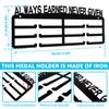 Medal Display Hanger Wall Mounted Iron Triathlon Running Sports Medal Display Rack Decorative Medal Holder for 30-45 Medals New