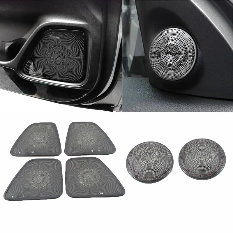 For Mitsubishi Outlander 2013 -  Door Audio Speaker Loudspeaker Frame A  Pillar Horn Decoration Cover Interior Accessories