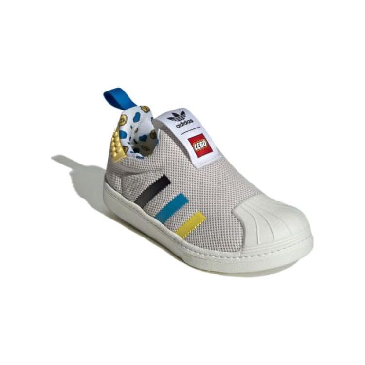 Adidas LEGO X  Originals Superstar 360 Non-Slip Durable Low-Top Kids Sneakers Kids Sneakers Beige IF2919
