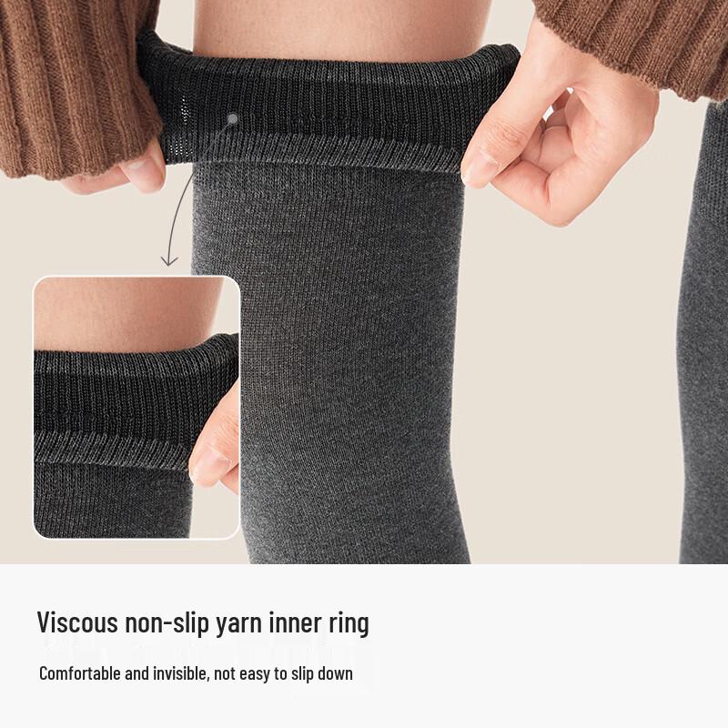 Women's Cotton Blend Slimming Thigh-High Socks