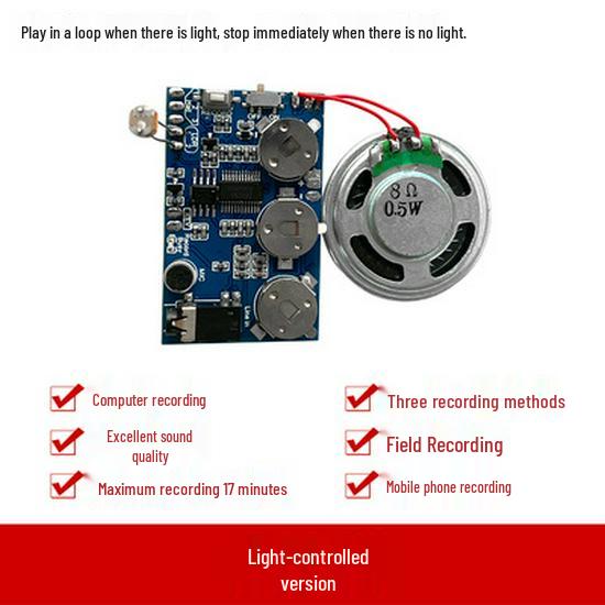 Greeting Card Music Module: Voice Recording for Birthday, Thanksgiving, Christmas, DIY Creative Chip.