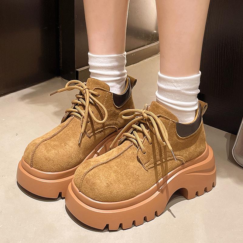 Flats Platform Women Ankle Boots Designer Lace Up Shoes Fashion Winter Boots Woman 2025 New Dress Goth Motorcycle Boots Mujer