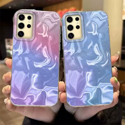 Phone Cases For Samsung Galaxy S25 S24 S23 S22 S21 Plus Ultra S21 S23 s24FE Colorful Gradient Cover Silicone Clear Fundas Bumper