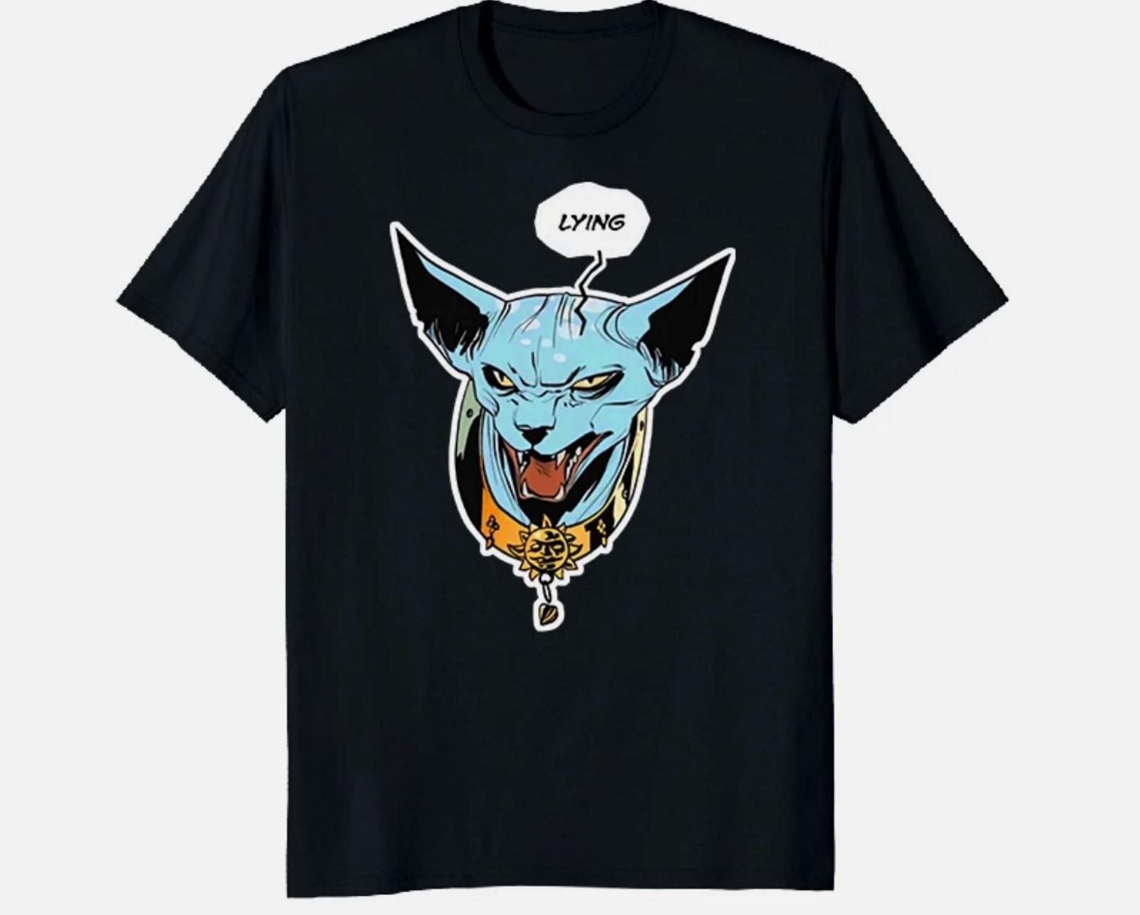 NEW LIMITED Saga Lying Cat Lover Funny Novelty T-Shirt M-3XL Fast Shipping XXXL